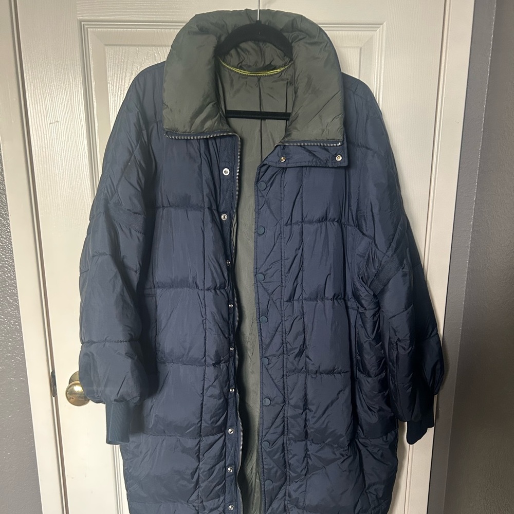 Free people puffy coat jacket size Large